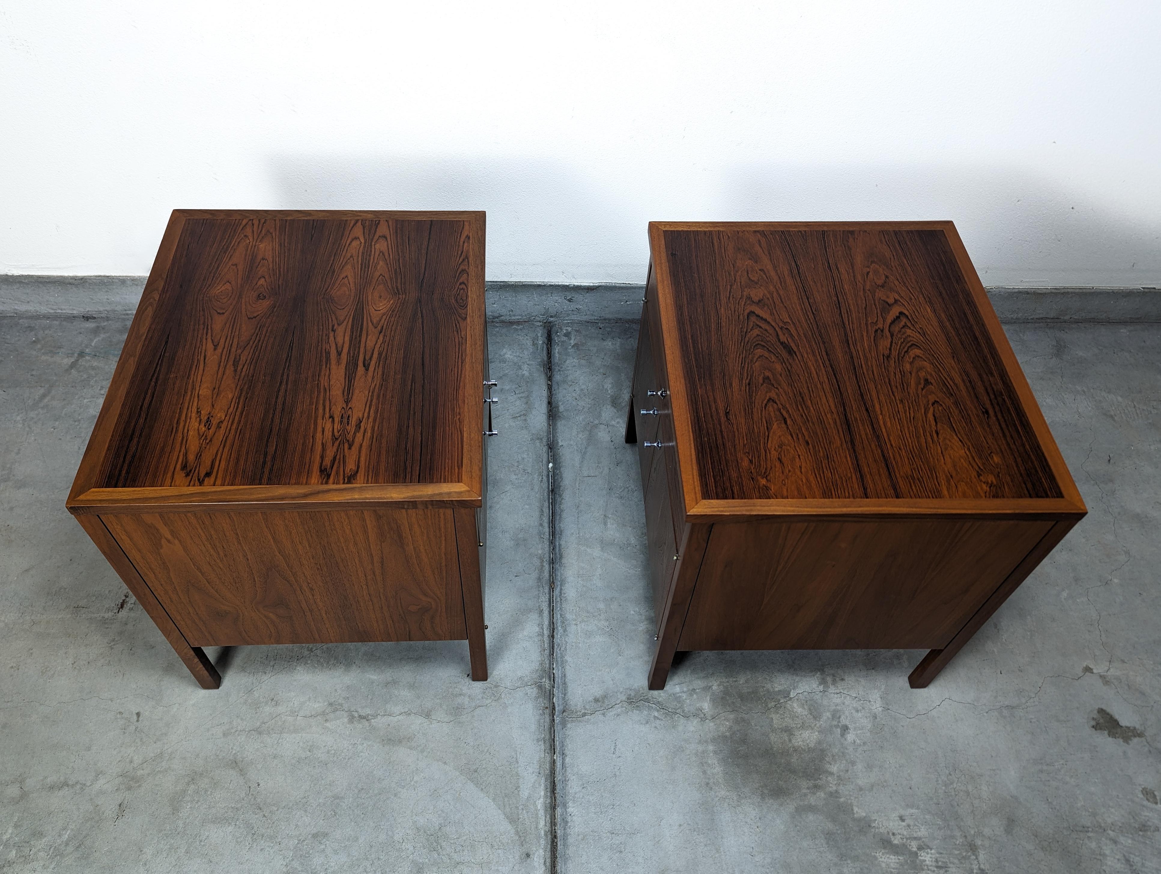 Pair of Mid Century Modern Delineator Nightstands by Paul McCobb for Lane, c1960 For Sale 6