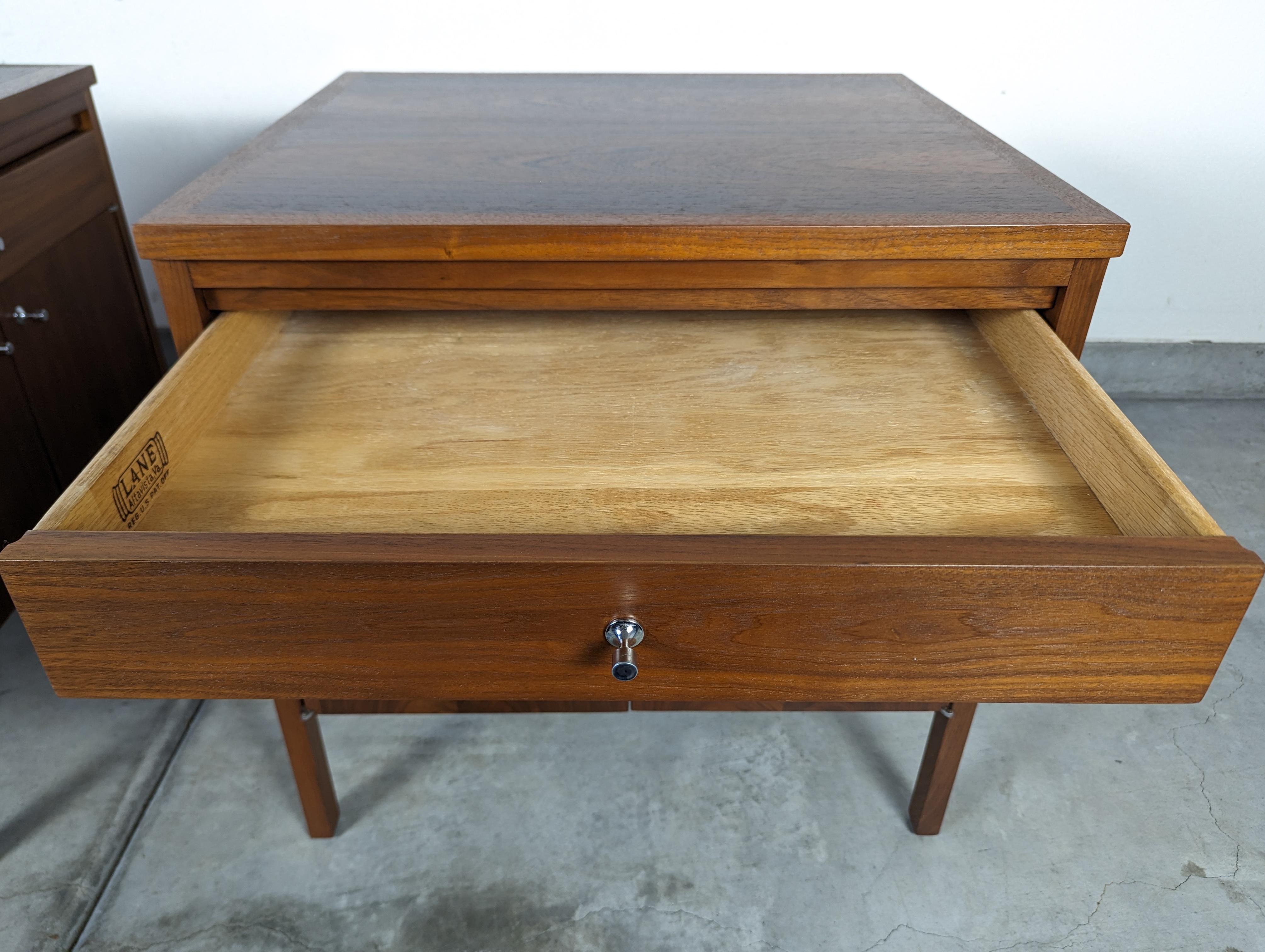 Pair of Mid Century Modern Delineator Nightstands by Paul McCobb for Lane, c1960 For Sale 8