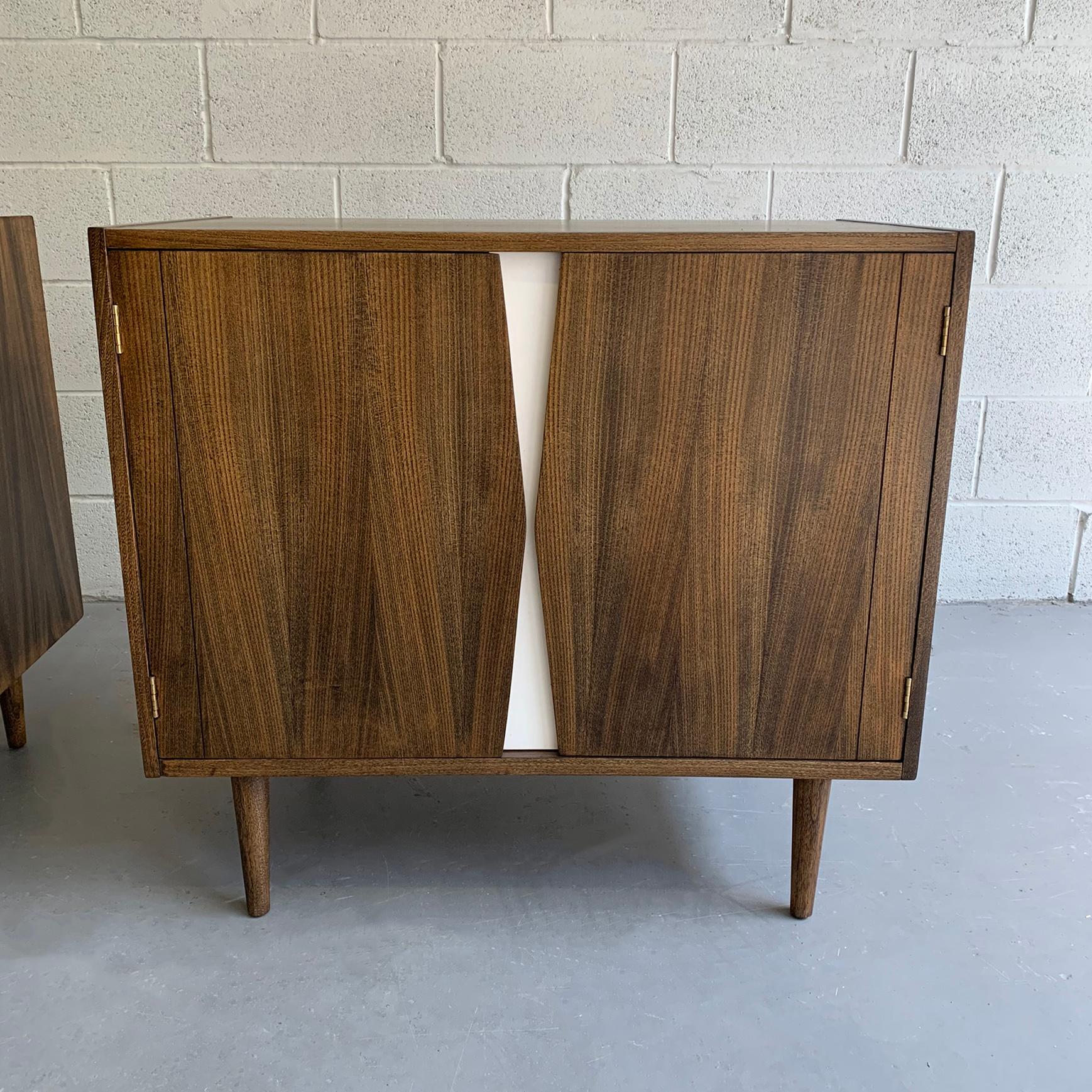 Pair of Mid-Century Modern Dresser Credenza Cabinets by American of Martinsville 1