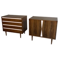 Pair of Mid-Century Modern Dresser Credenza Cabinets by American of Martinsville