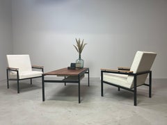 Pair of  Mid century modern easy armchairs, 1960's