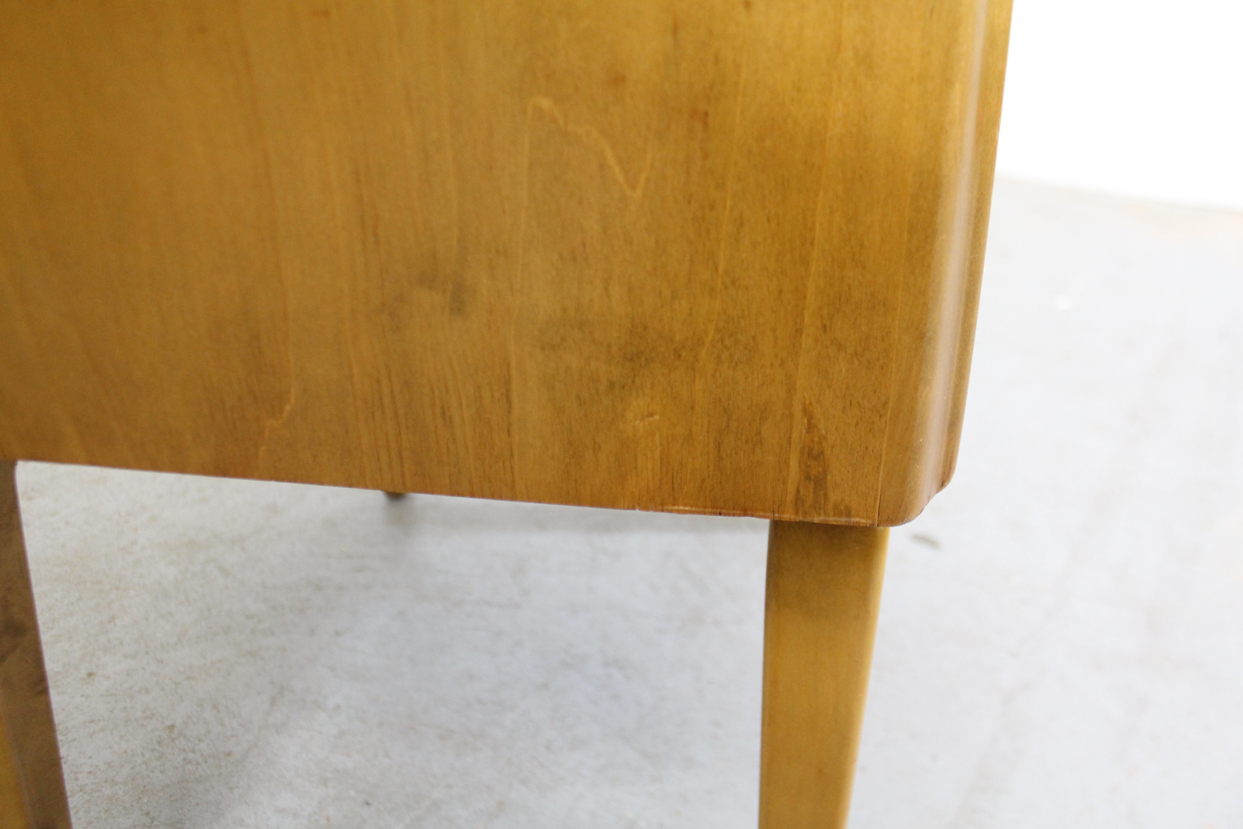 Pair of Mid-Century Modern Edmond J. Spence Sculpted Birch Nightstands 5