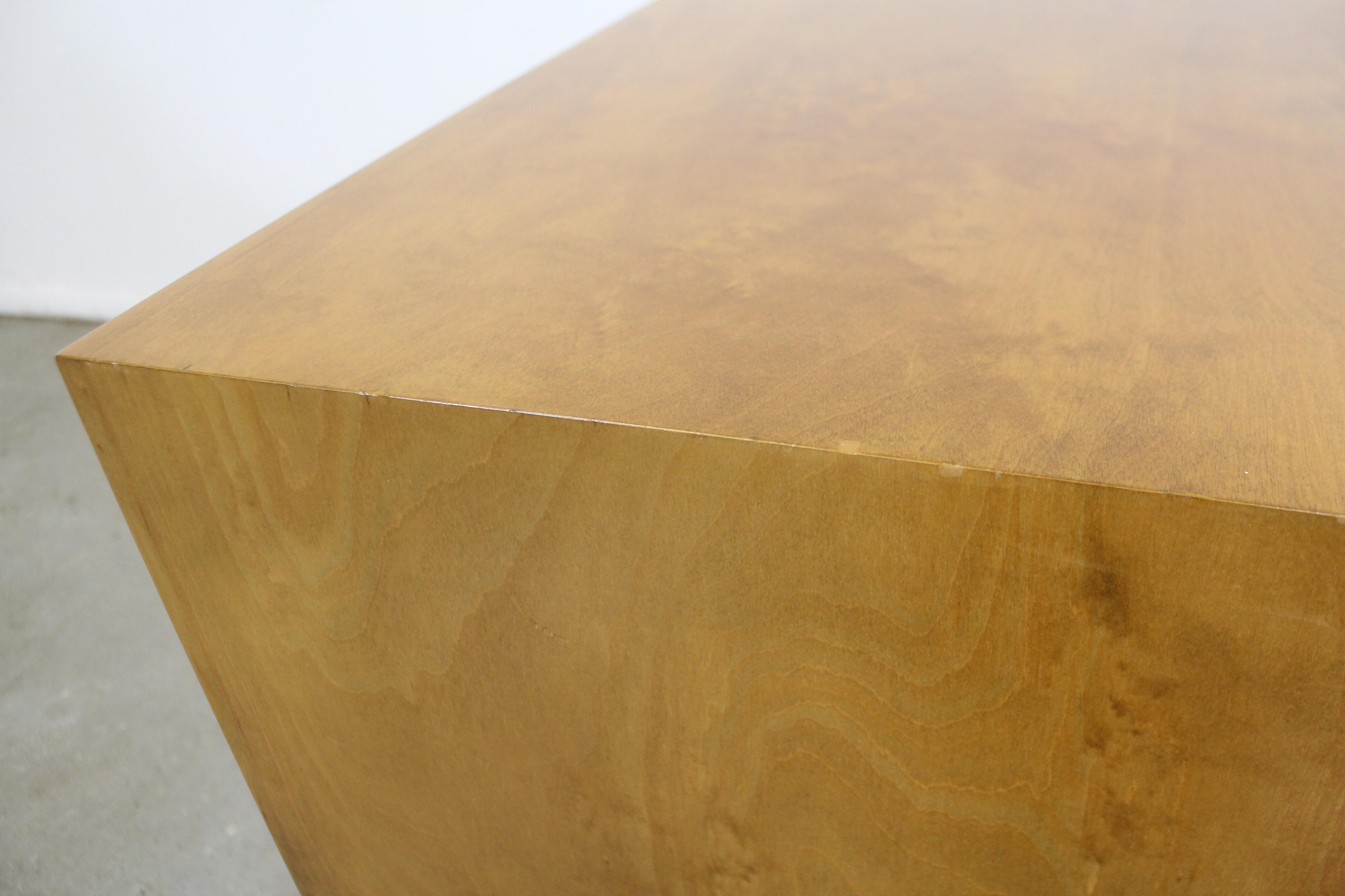 Pair of Mid-Century Modern Edmond J. Spence Sculpted Birch Nightstands 4