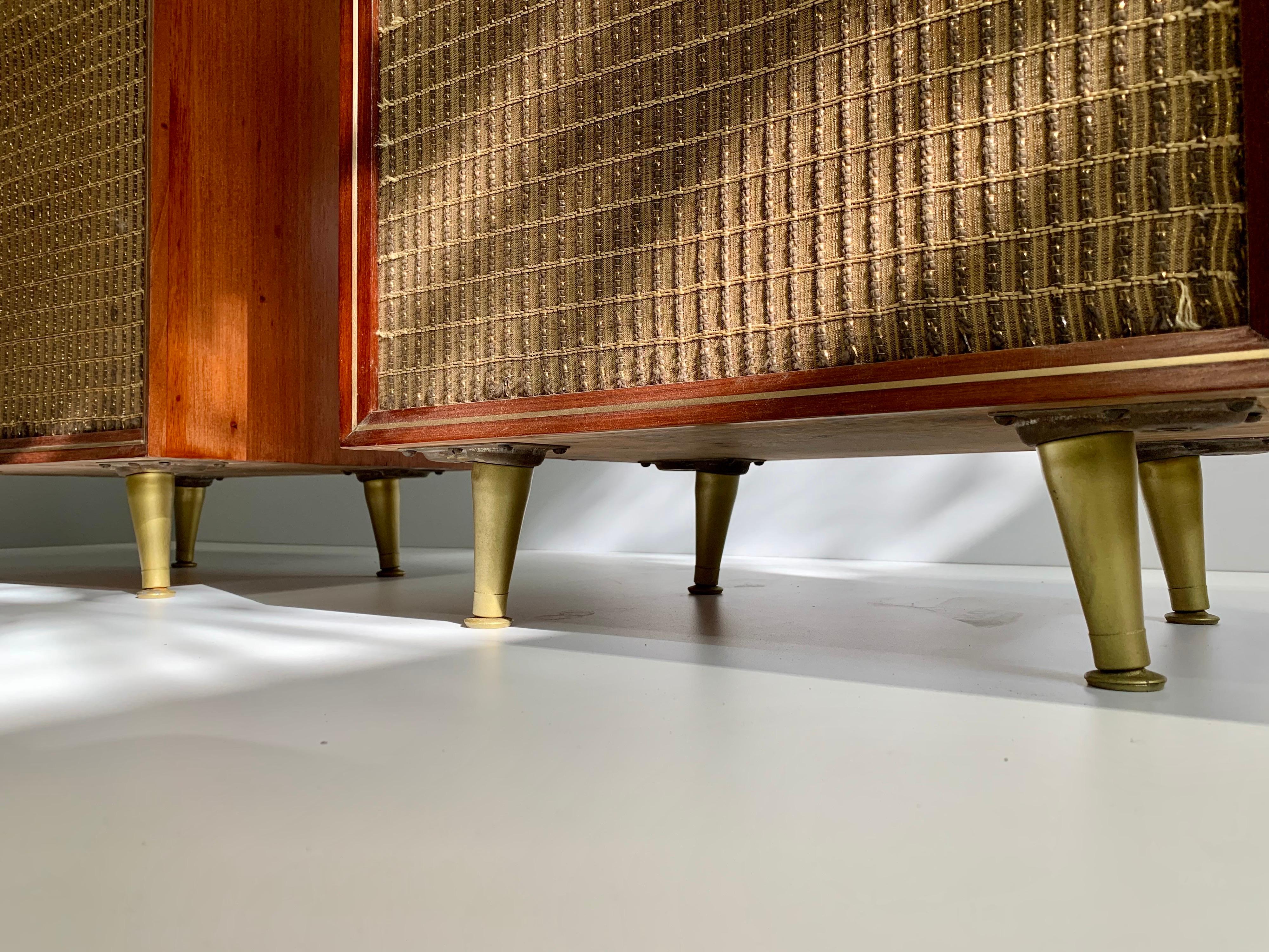 Mid-20th Century Pair of Mid-Century Modern Electro-Voice Stereo Cabinet Speakers
