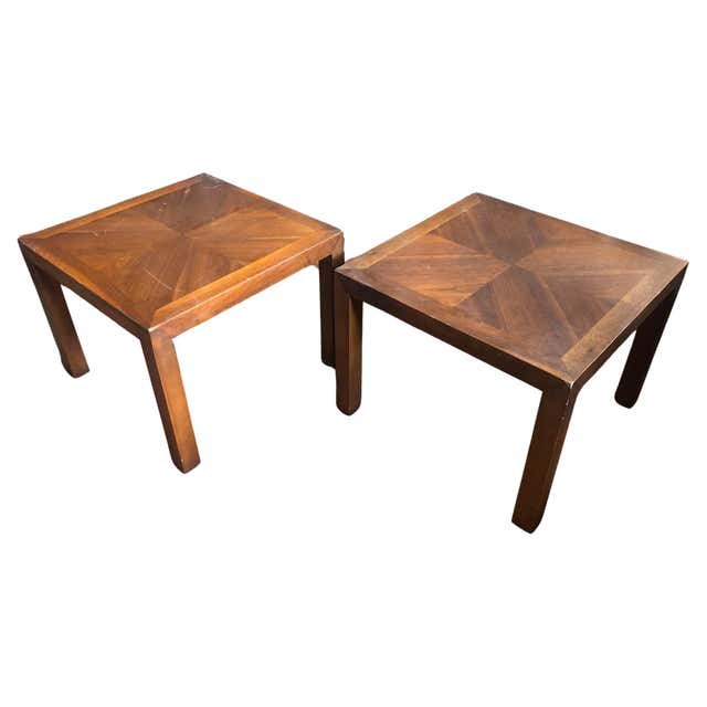 Newly Refinished - Pair of Mid-Century Modern Side Tables w/ Magazine ...