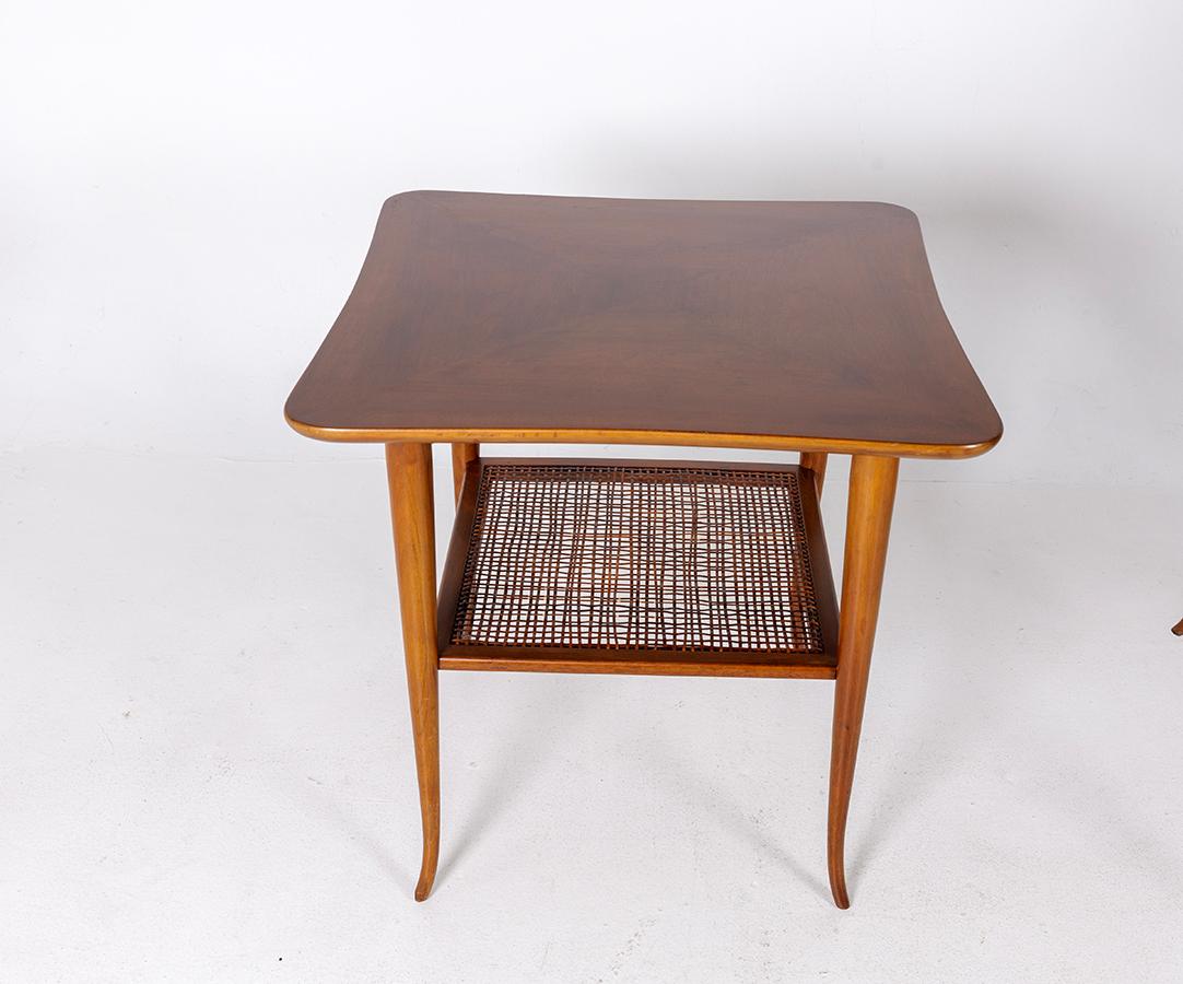 Paire de tables d'appoint en noyer de style The Moderns, années 1950, Gibbings en vente 8