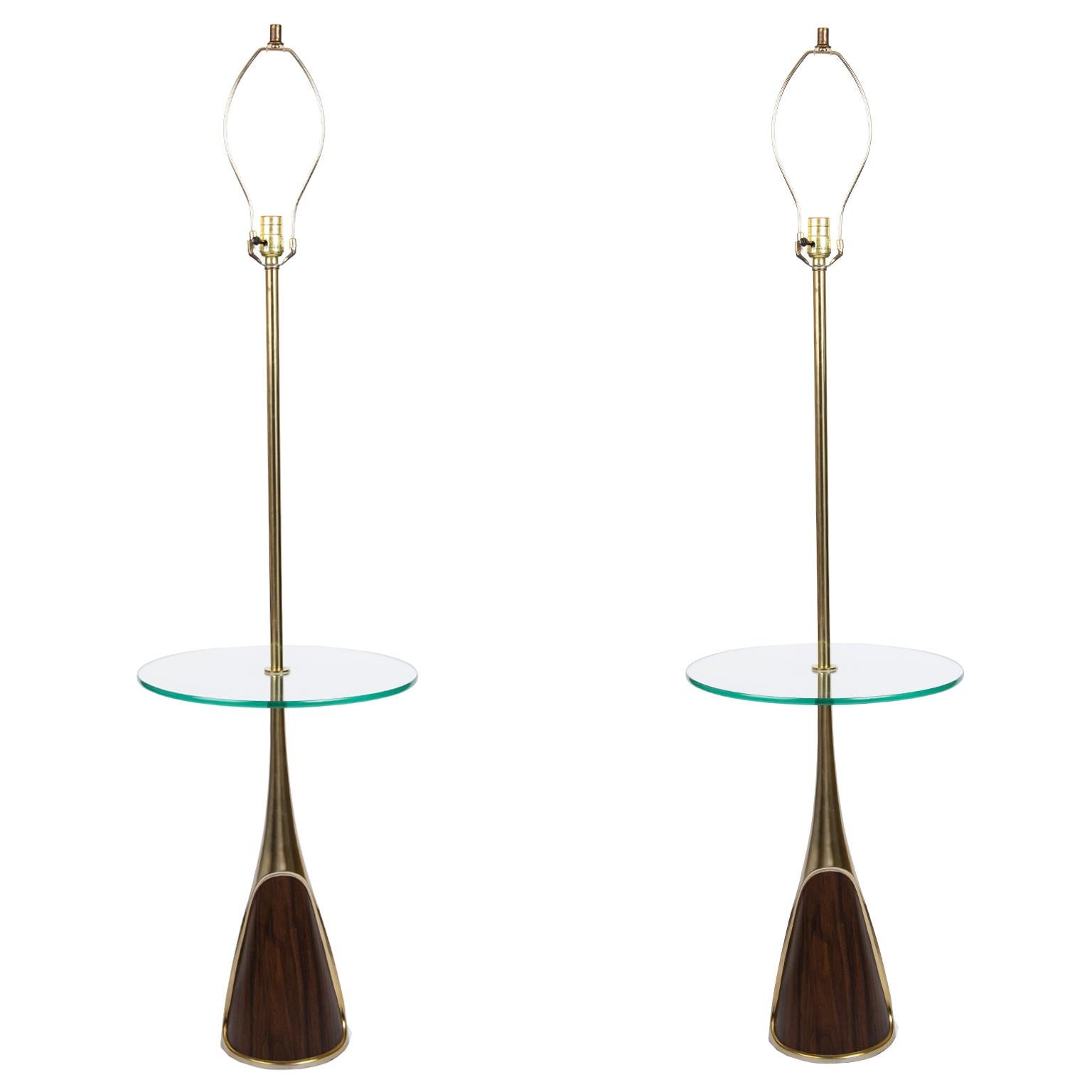 Mid-20th Century Pair of Mid-Century Modern Floor Lamps by the Laurel Lamp Company, Usa