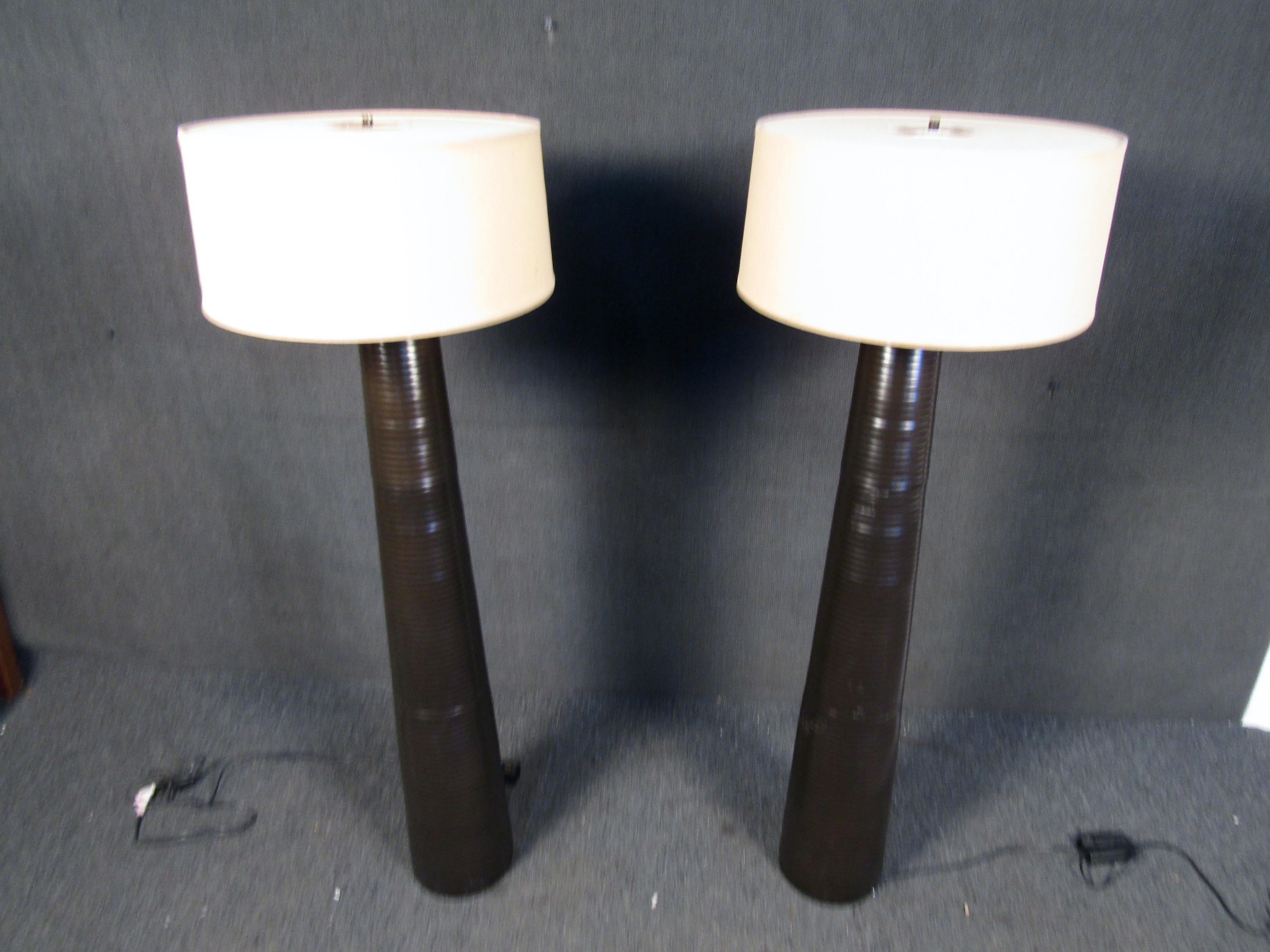 Pair of Mid-Century Modern Floor Lamps In Good Condition In Brooklyn, NY