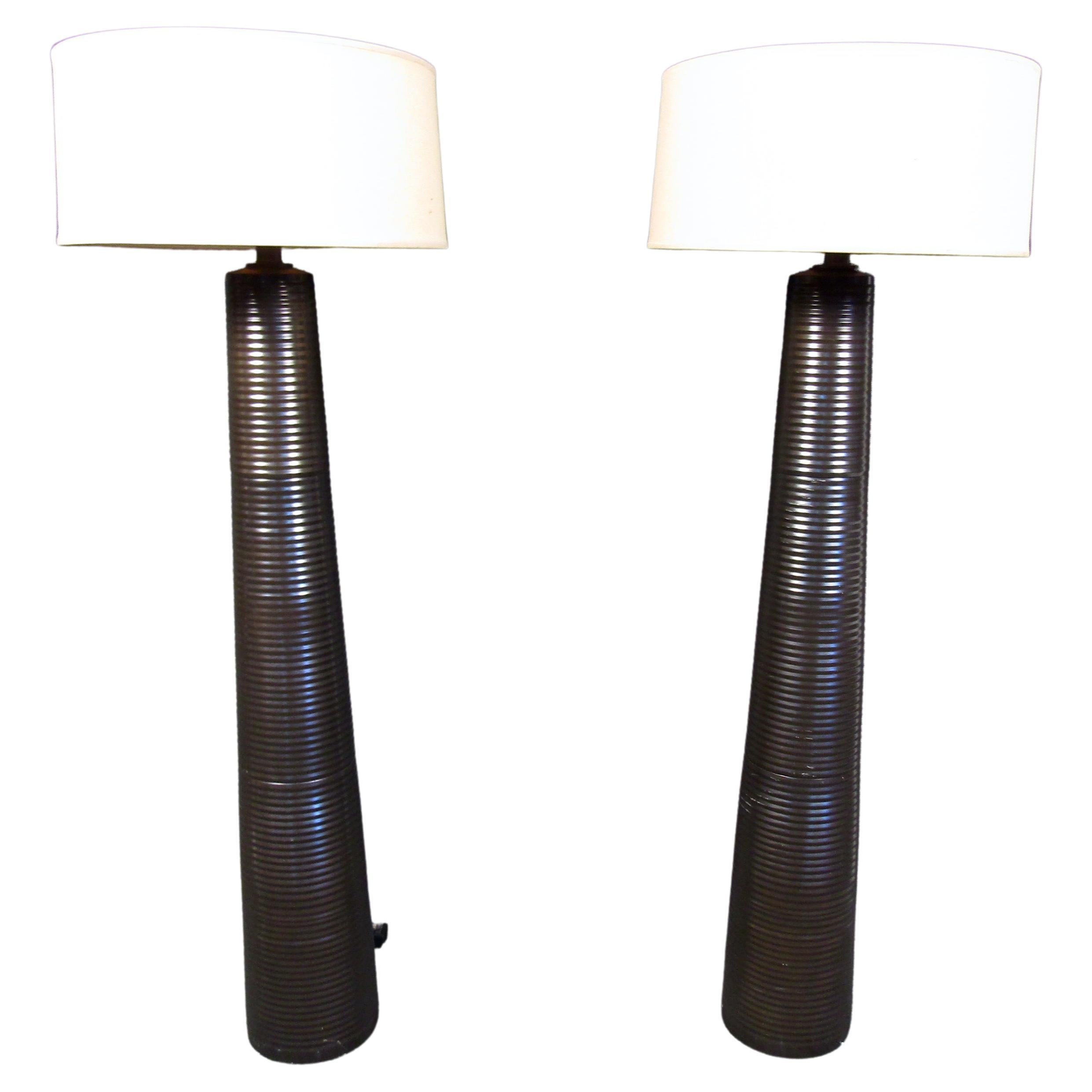 Pair of Mid-Century Modern Floor Lamps