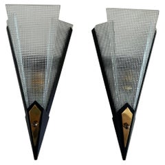 Pair of Mid-Century Modern French Wall Lights by Arlus, circa 1950