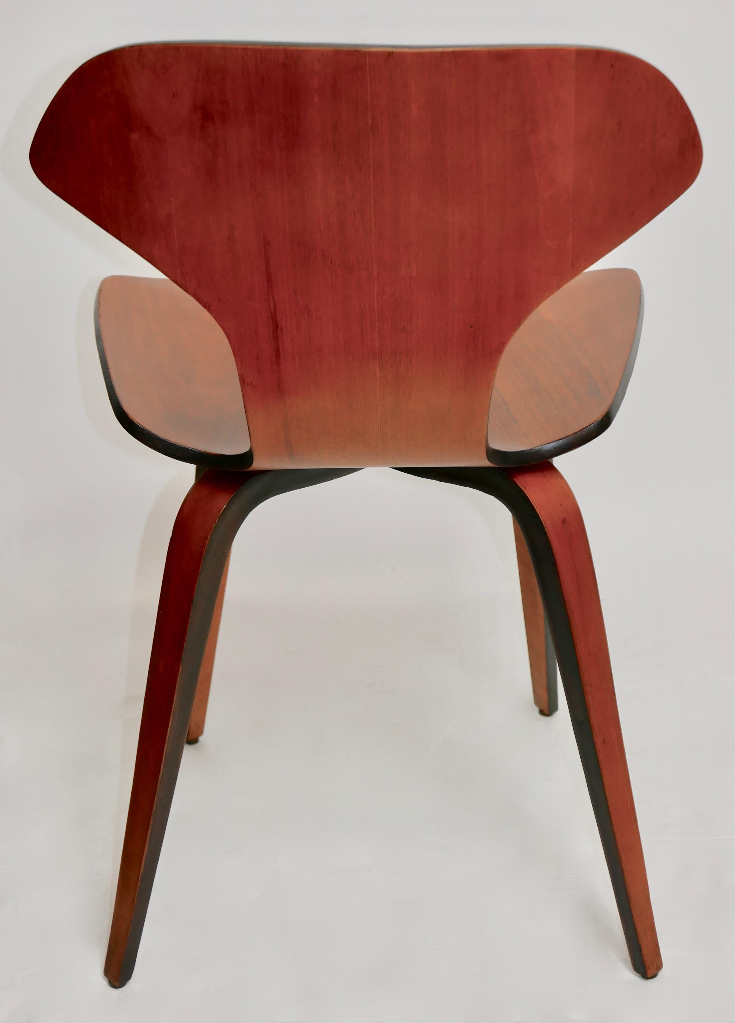 Mid-20th Century Pair of Mid-Century Modern George Mulhauser Plywood Side Chairs by Plycraft