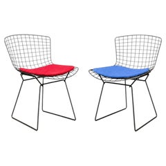 Pair of Mid-Century Modern Harry Bertoia "Wire" Chairs for Knoll