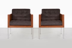 Pair of Mid-Century Modern Harvey Probber Architectural Series Cube Chairs
