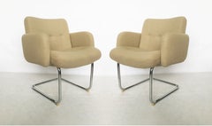 Pair of Mid-Century Modern Harvey Probber Cantilevered Chairs