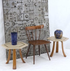 Pair of Mid-Century Modern Harvey Probber Terrazzo Hexagonal Side End Tables