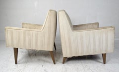 Pair of Mid-Century Modern His & Hers Lounge Chairs