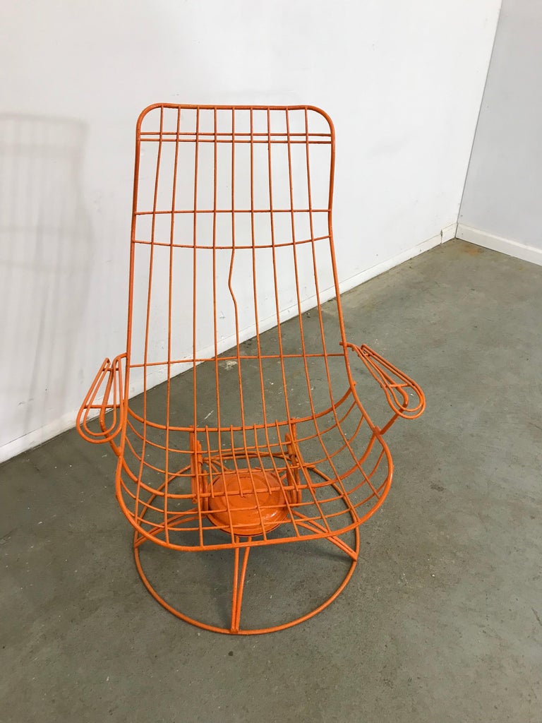 Pair of Mid-Century Modern Homecrest Siesta Swivel Rocker Patio Lounge ...