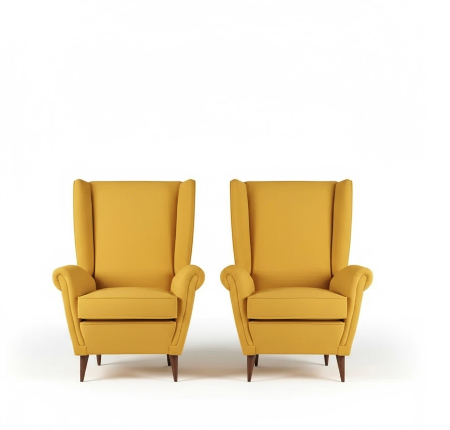 Coppia di sedie da salotto in stile italiano 