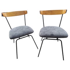 Pair of Mid Century Modern Iron  Dining Chairs by Clifford Pascoe C1960.