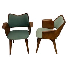 Pair of Mid Century Modern Italian Arm Chairs
