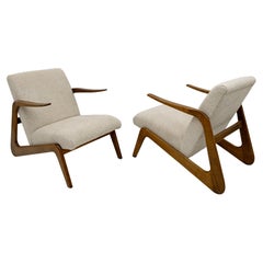 Used Pair of Mid-Century Modern Italian Bouclè Lounge Chairs, 1970s