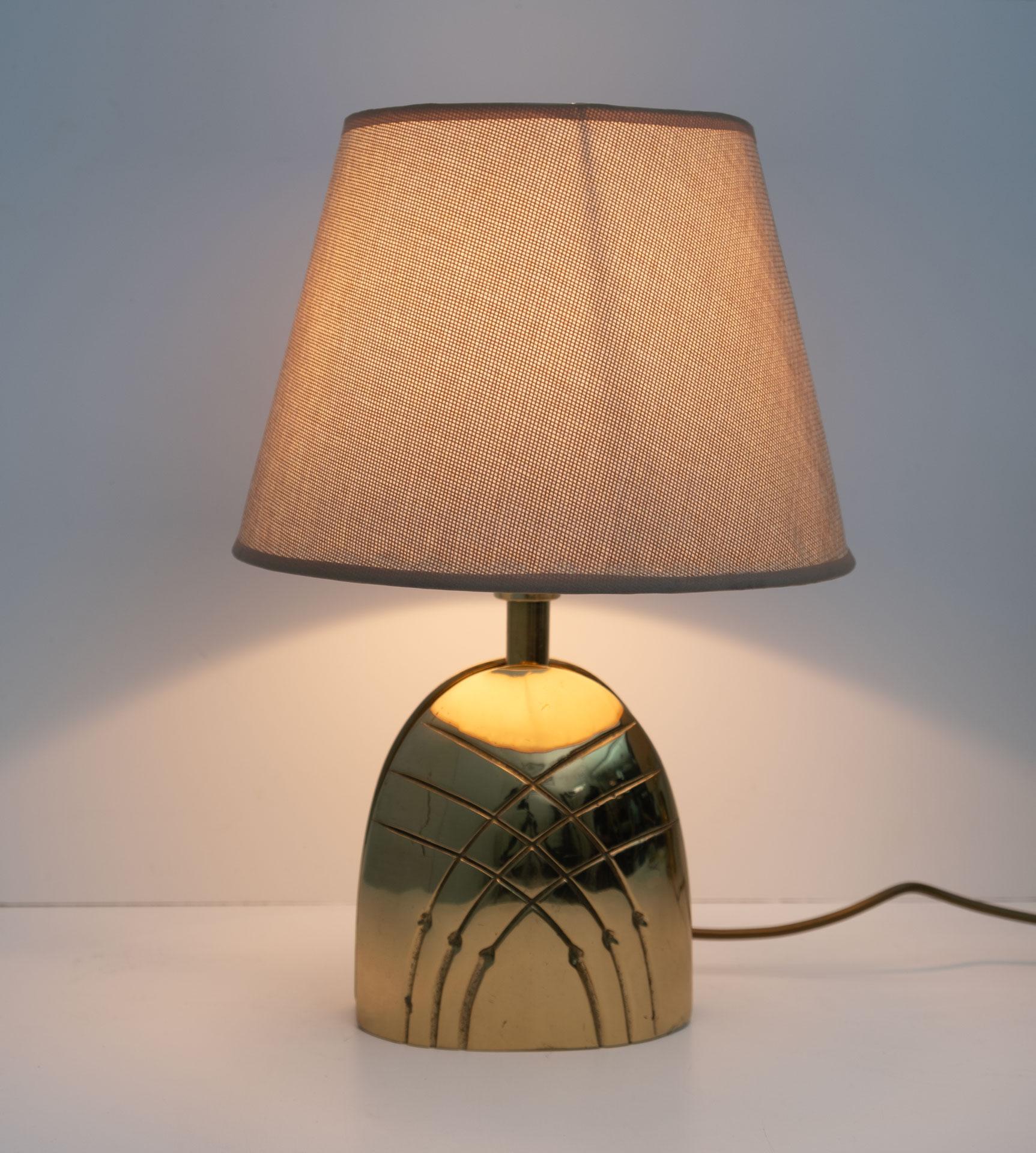 Pair of Mid-century Modern Italian Brass Table Lamps, 1970s For Sale 2