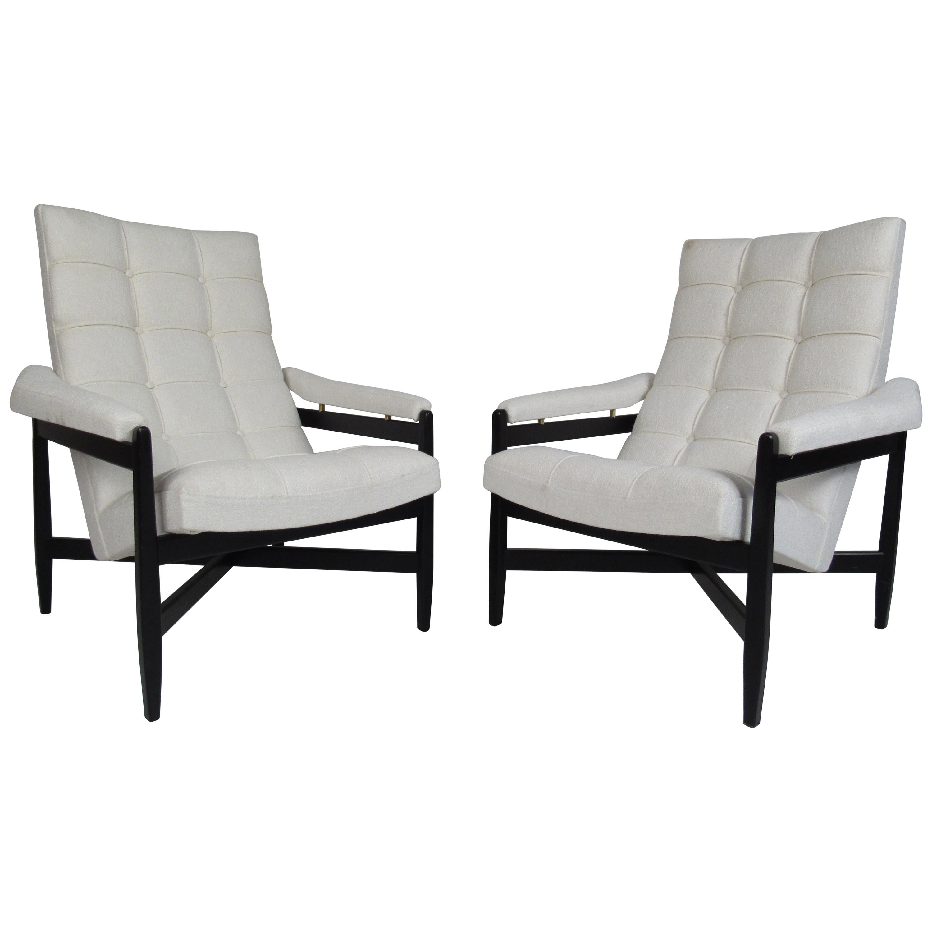 Pair of Mid-Century Modern Italian Lounge Chairs