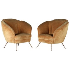 Pair of Mid-Century Modern Italian Lounge Chairs