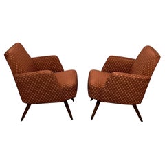 Pair of Mid Century Modern Italian Lounge Chairs