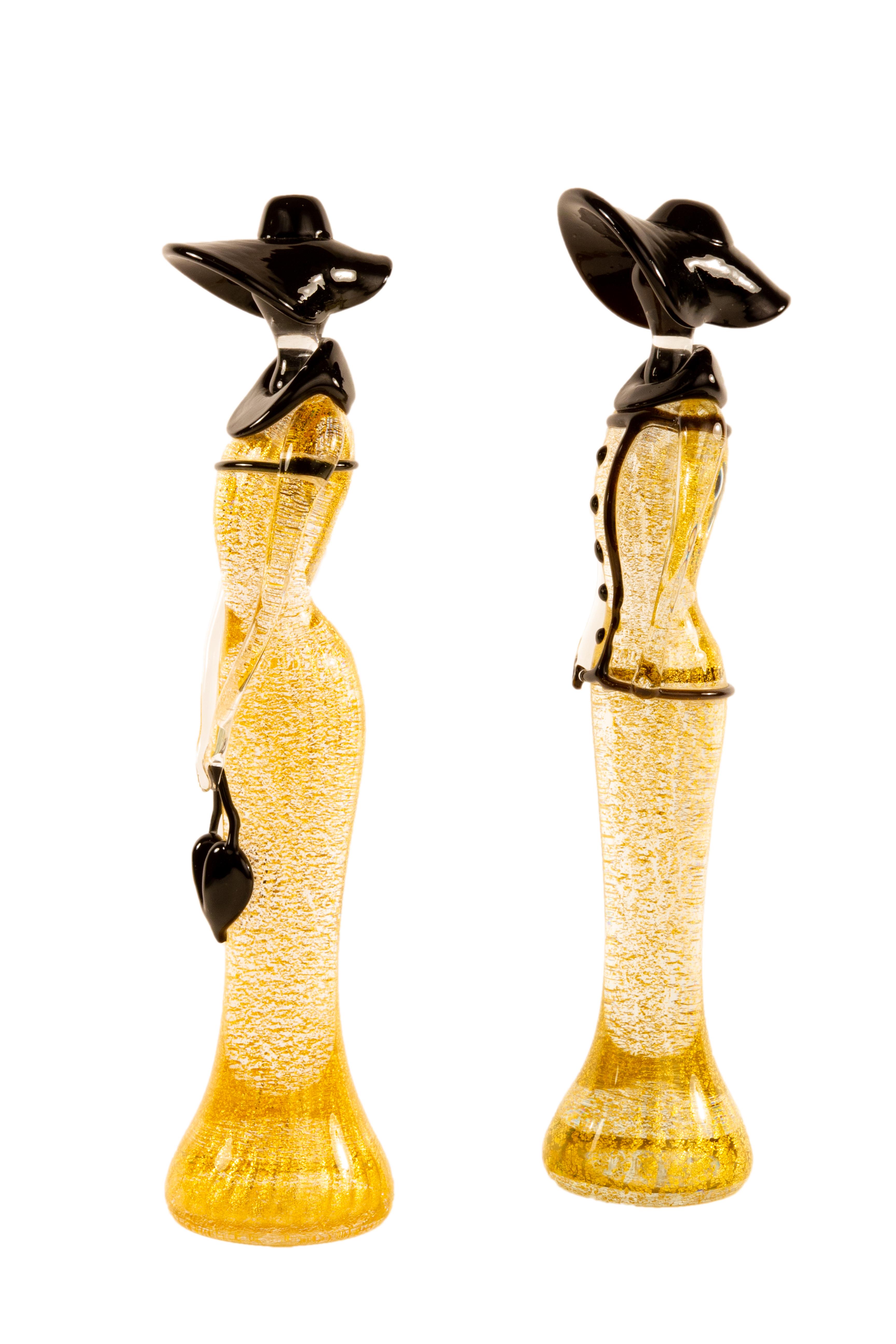 chalcedony glass figurines by mario badoili muranoglassitaly
