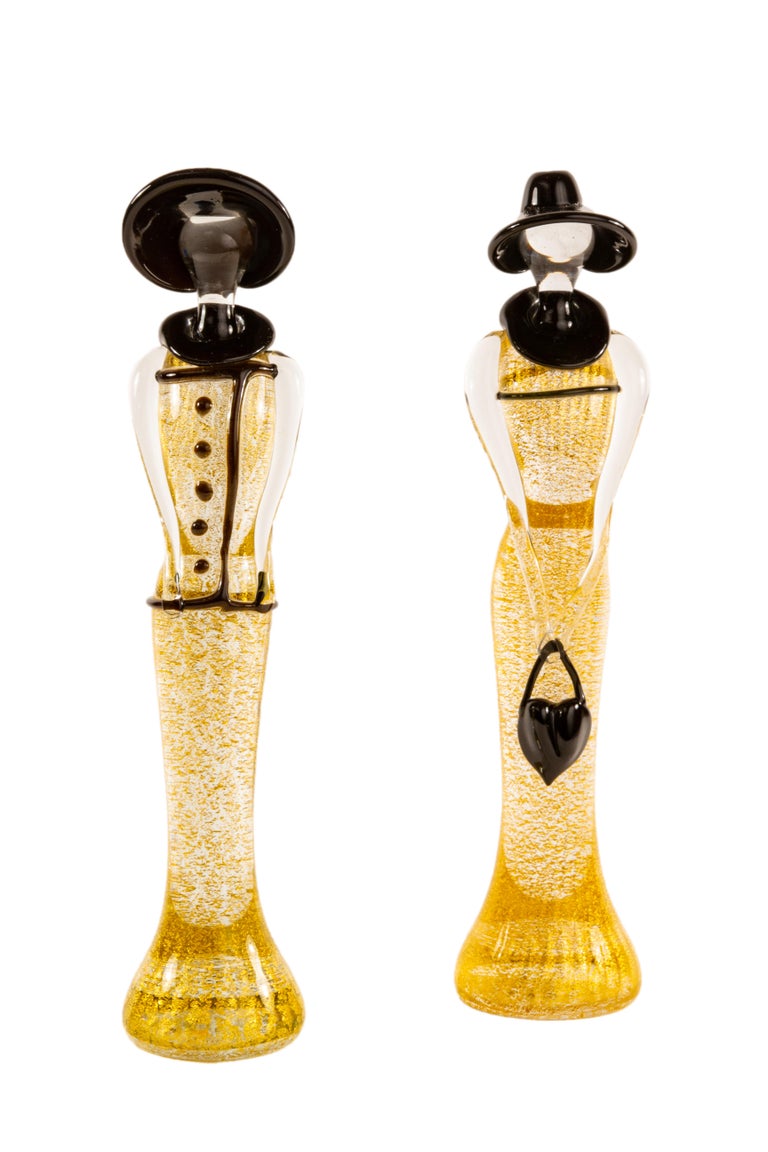 MidCentury Modern Italian Murano Glass Figurines by, Mario Badioli for