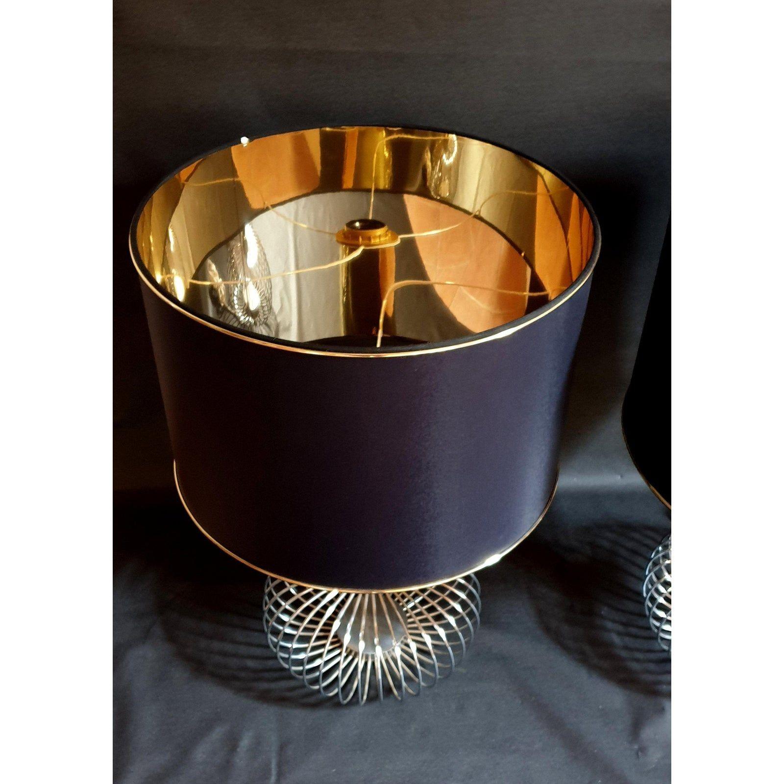 Fin du 20e siècle Paire de lampes de table italiennes mi-siècle moderne en vente