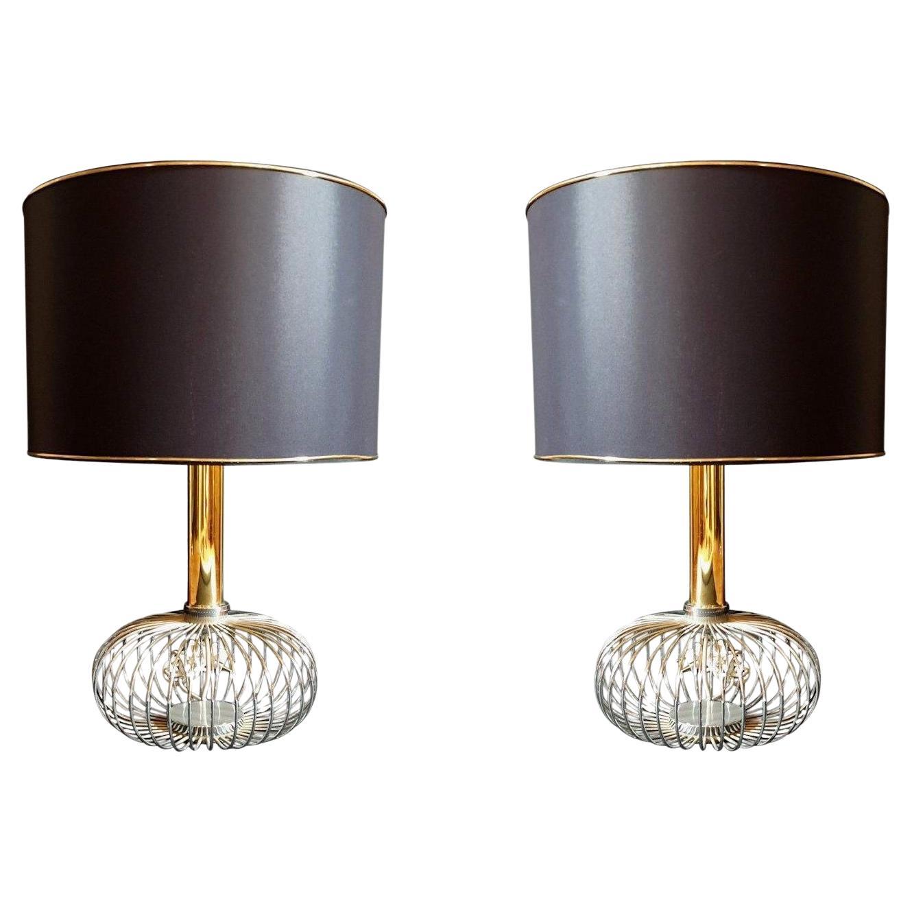 Pair of Mid-Century Modern Italian Table Lamps