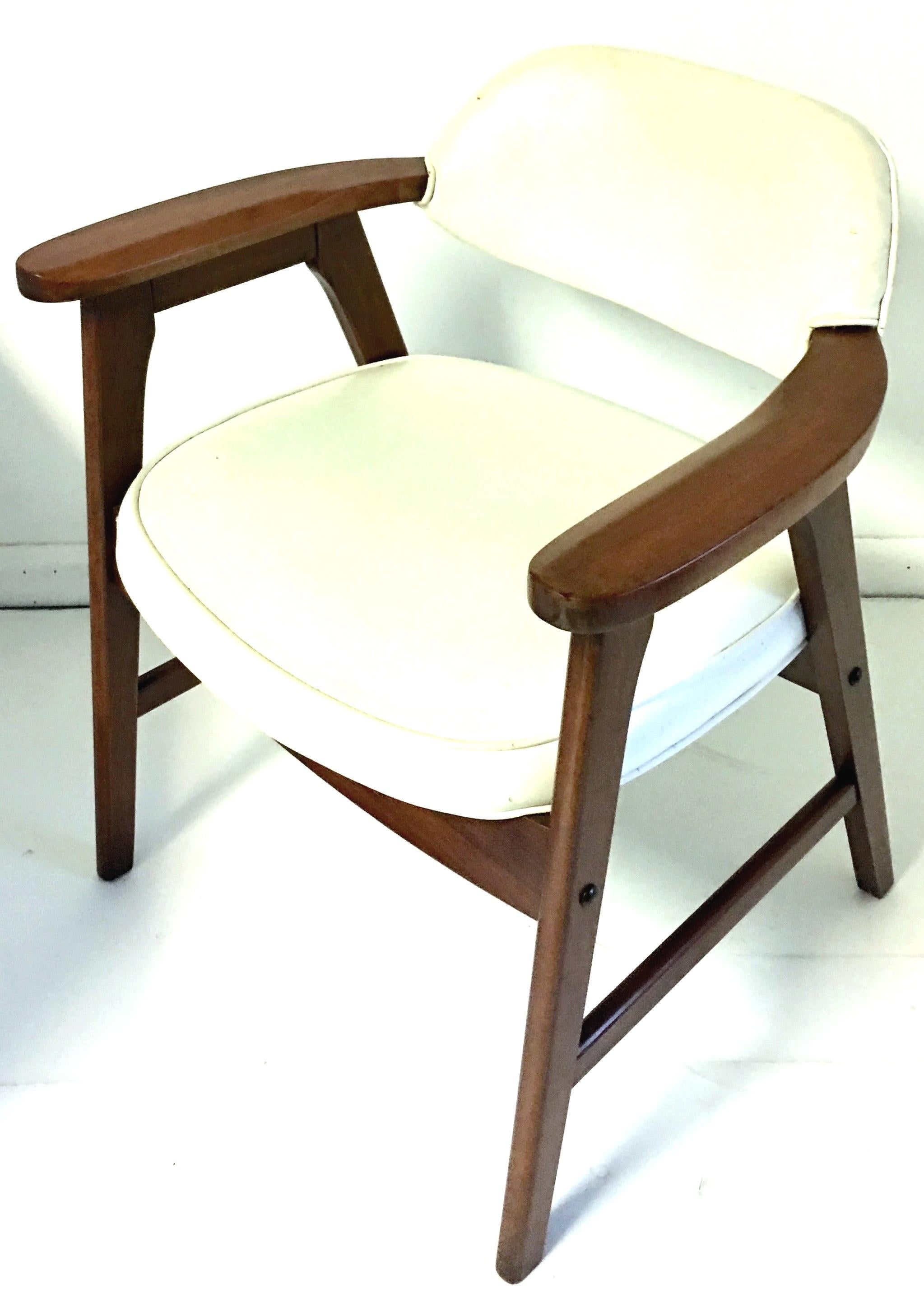 Pair of Mid-Century Modern Jerry Johnson Style Upholstered Armchairs For Sale 1
