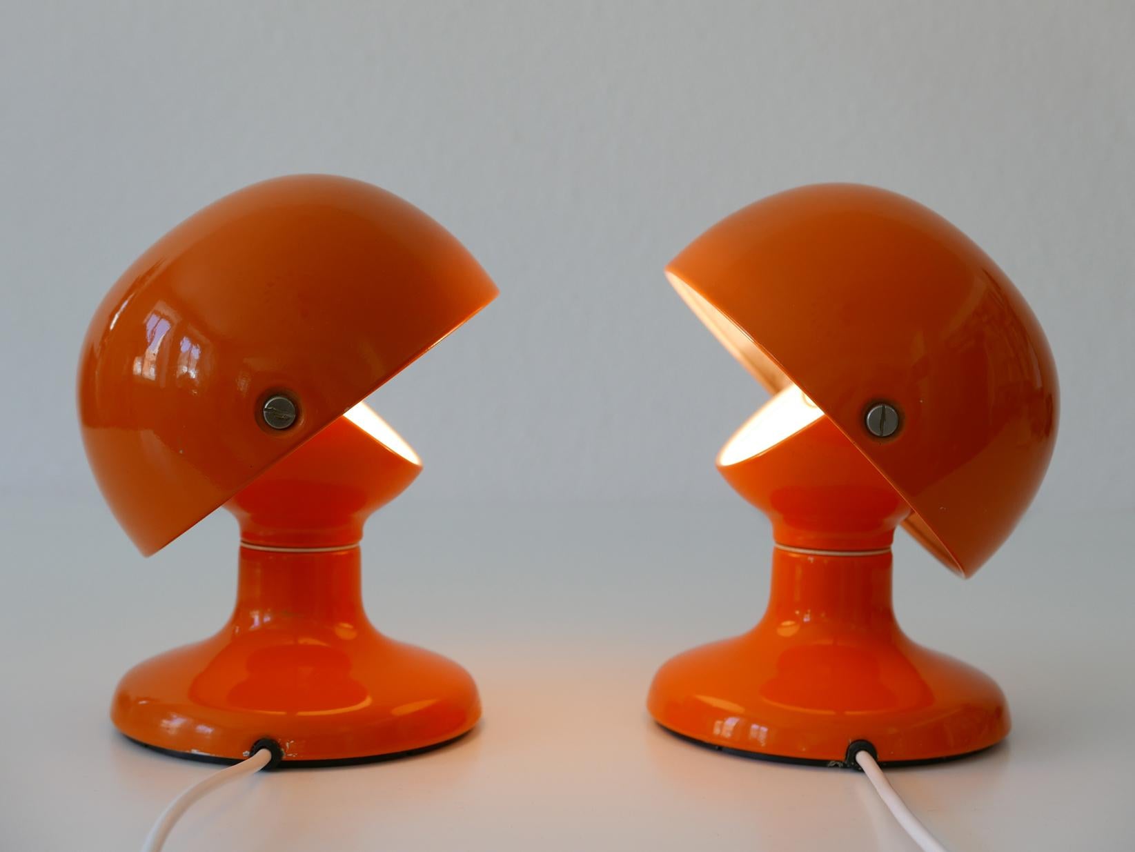 Italian Pair of Mid-Century Modern Jucker Table Lamps by Afra & Tobia Scarpa, 1960s For Sale