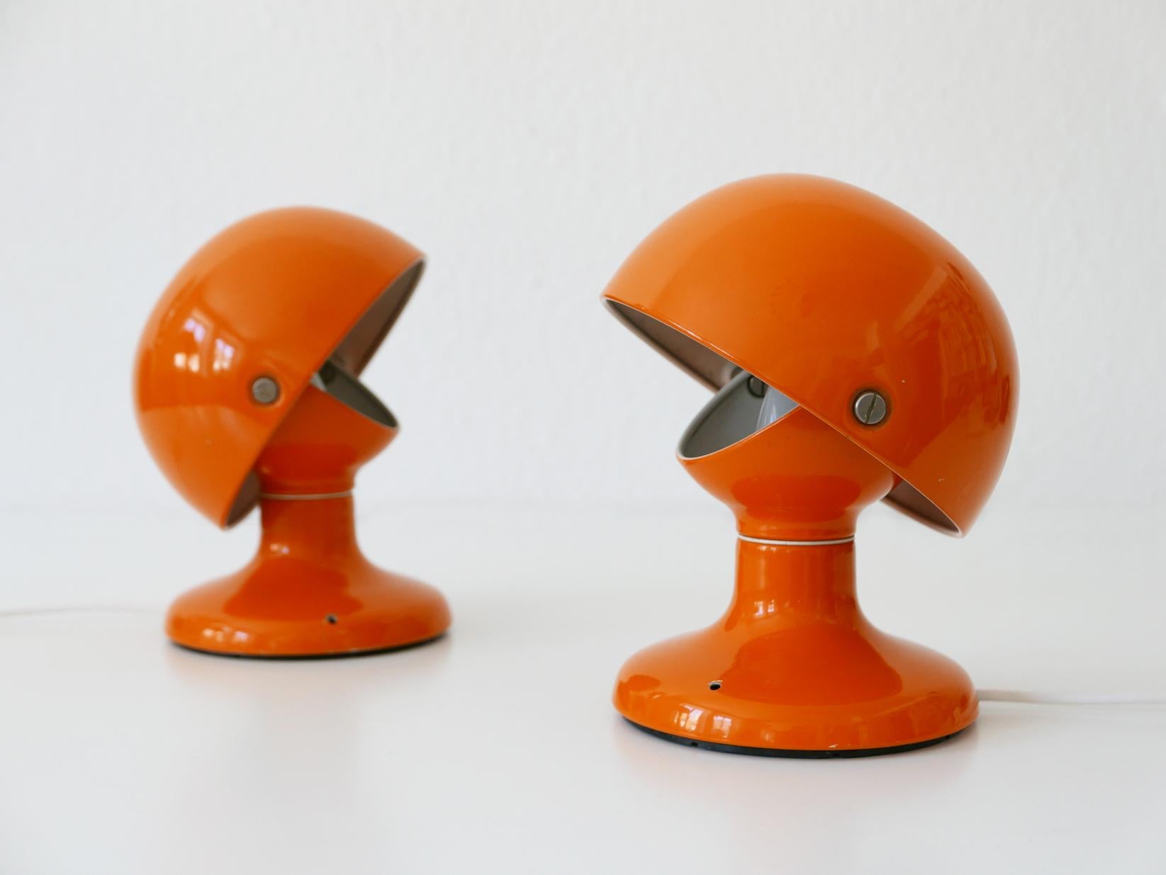 Pair of Mid-Century Modern Jucker Table Lamps by Afra & Tobia Scarpa, 1960s In Good Condition For Sale In Munich, DE