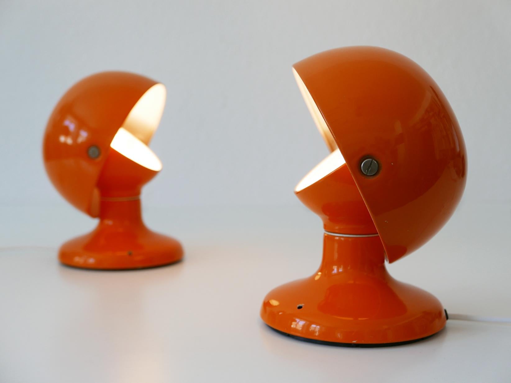 Metal Pair of Mid-Century Modern Jucker Table Lamps by Afra & Tobia Scarpa, 1960s For Sale