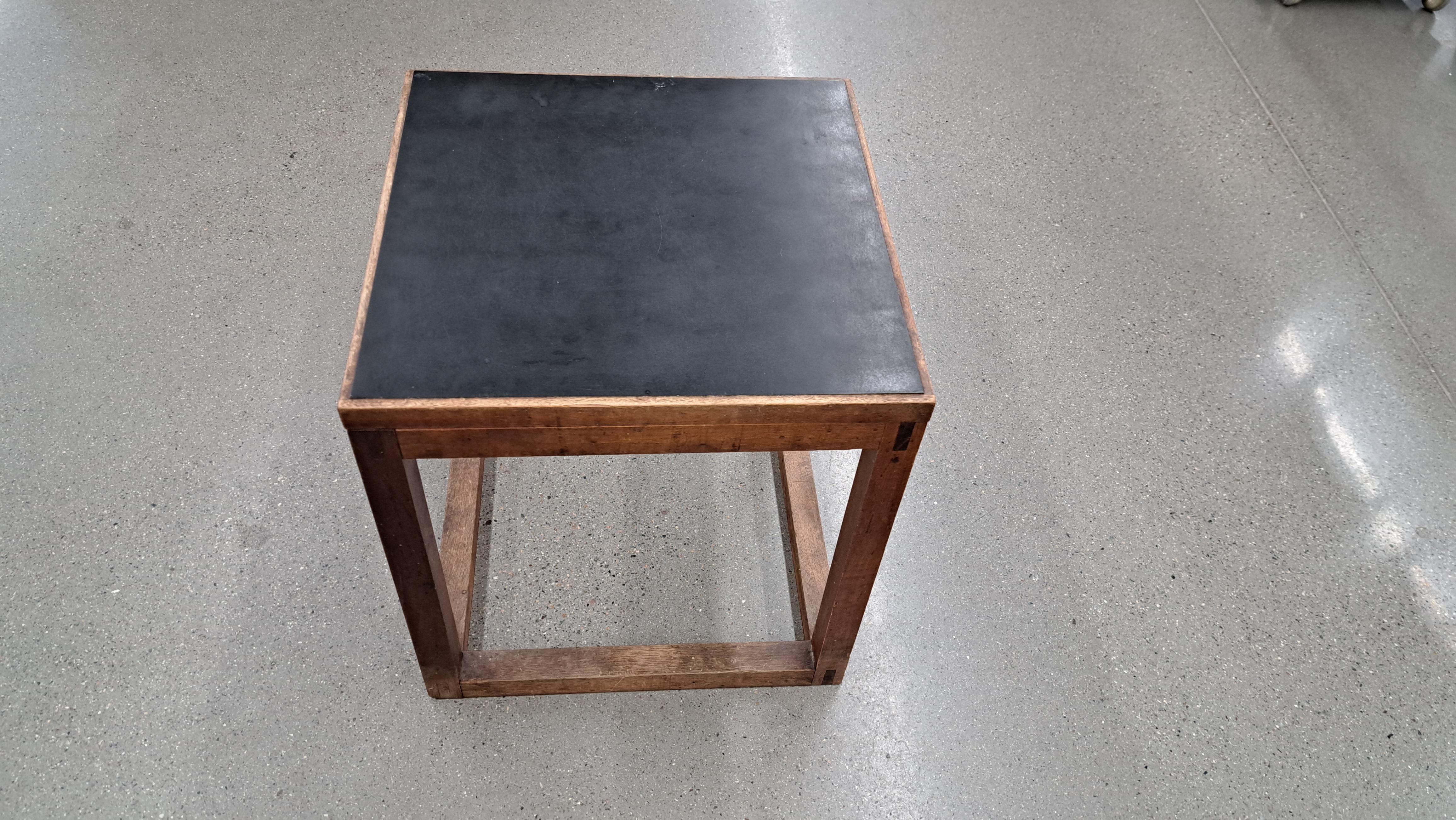 20th Century Pair of Mid-Century Modern Kai Kristiansen Style Formica Top Cube Side Tables For Sale