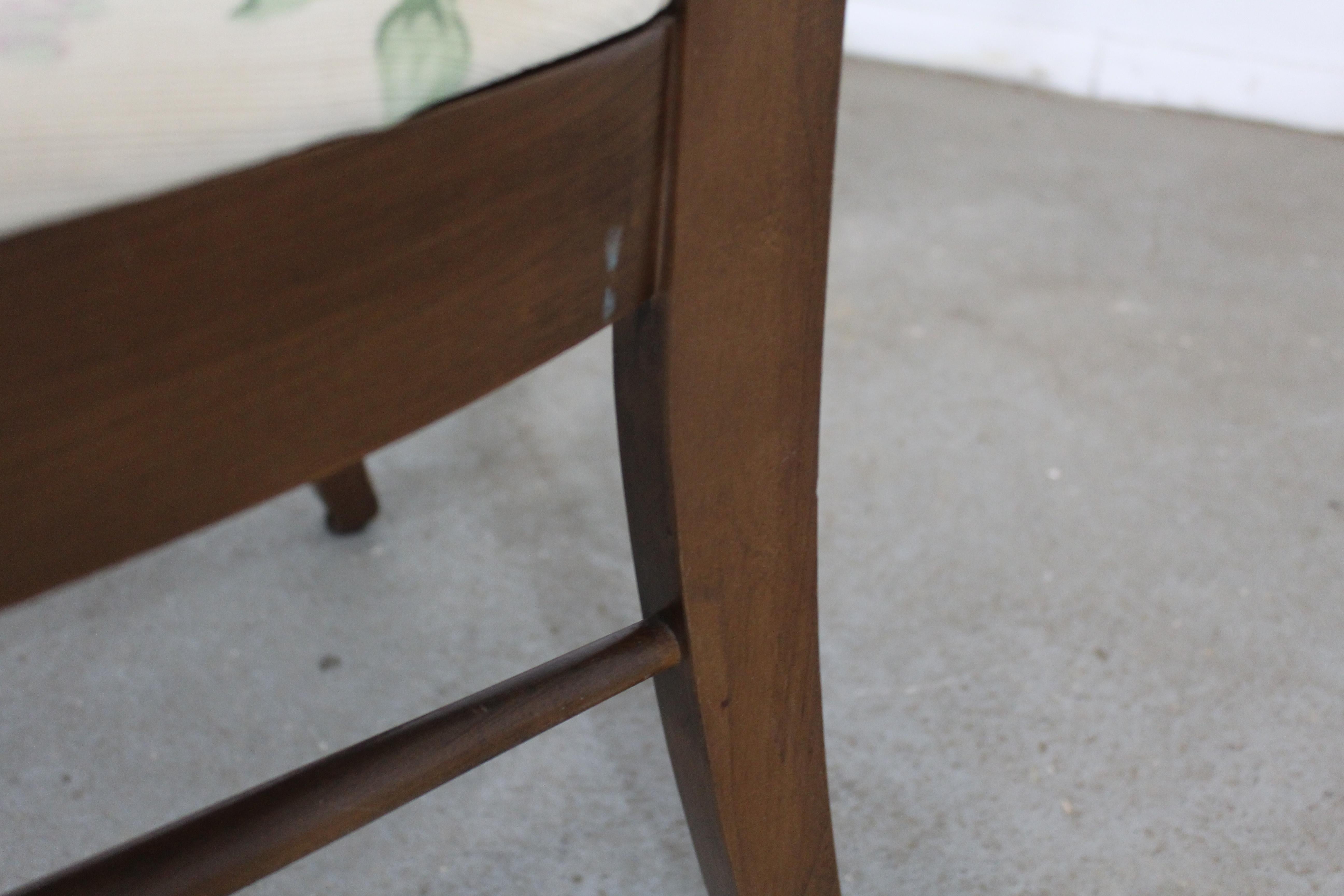 Pair of Mid-Century Modern Kent Coffey Perspecta Walnut Arm Dining Chairs 3