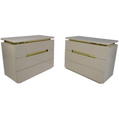 Pair of Mid-Century Modern Lacquered Chests