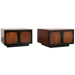 Pair of Mid-Century Modern Lacquered Nightstands