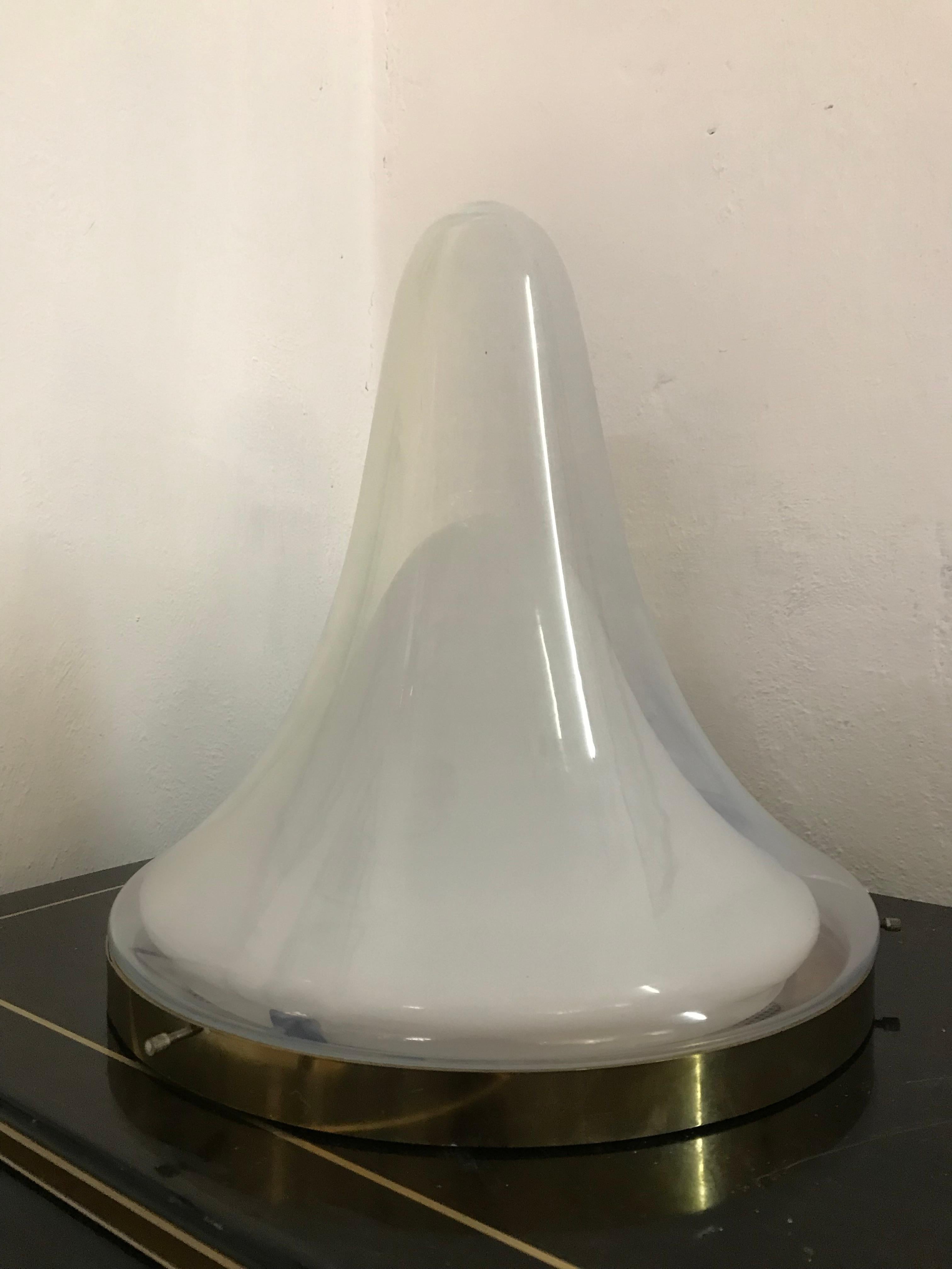 Pair of Mid-Century Modern Lamp by Carlo Nason, Mazzega, Murano Glass 4