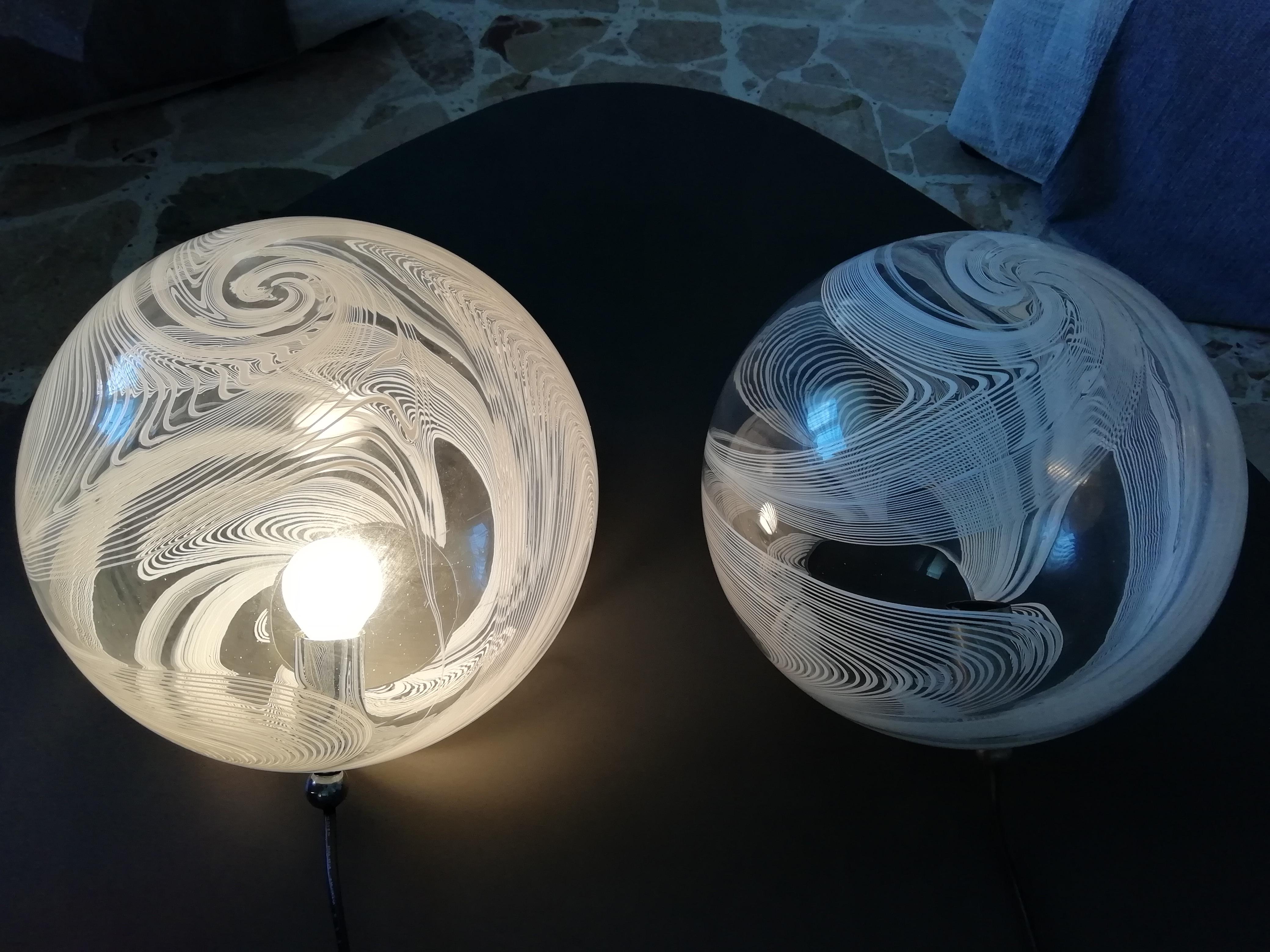 Pair of Mid-Century Modern Lamps in the Manner of Lino Tagliapietra for Venini 3