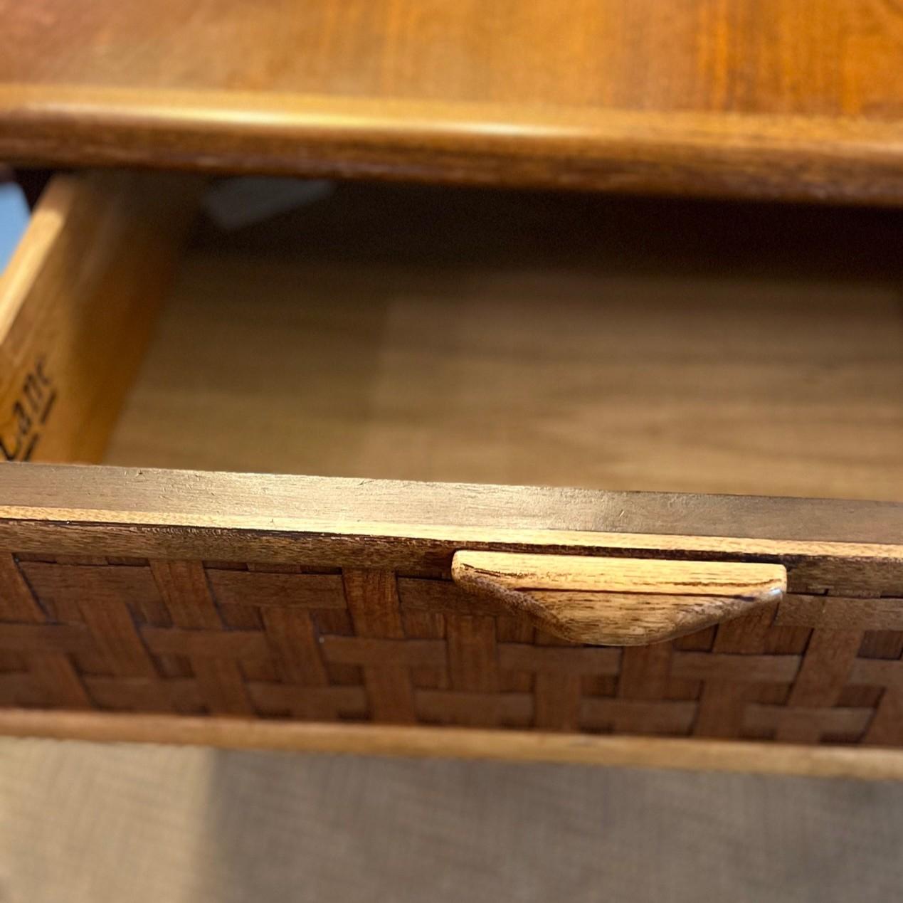 Pair of Mid-Century Modern Lane “Perception” End Tables by Warren Church, 1955 In Good Condition For Sale In Morristown, NJ