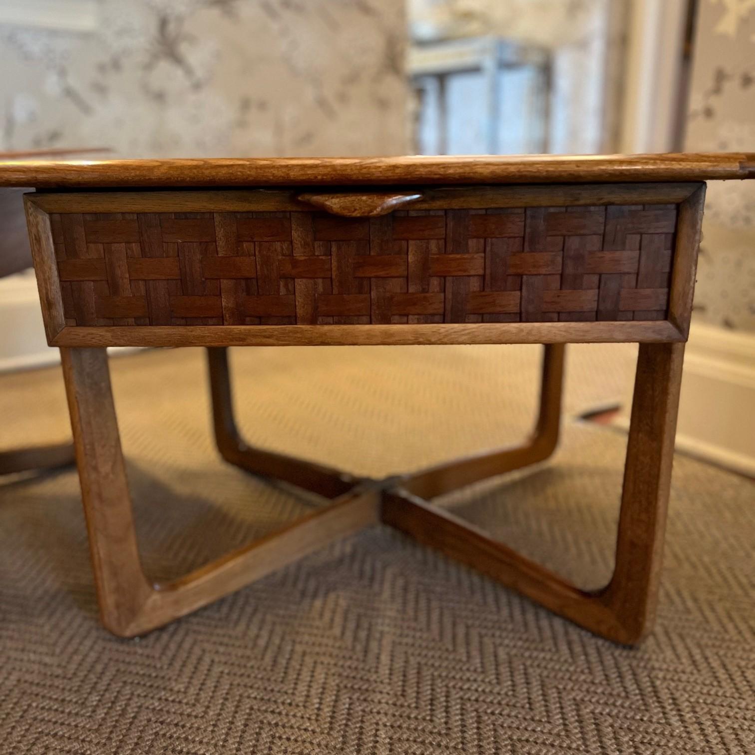 Pair of Mid-Century Modern Lane “Perception” End Tables by Warren Church, 1955 For Sale 1