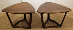 Pair of Mid-Century Modern Lane Perception Guitar Pick End Tables