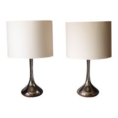 Pair of Mid-Century Modern Laurel Chrome Lamps