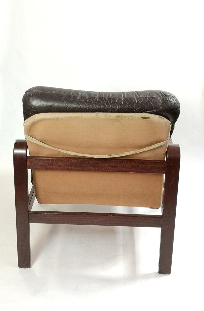 Pair of Mid-Century Modern Leather Armchairs '50173' 2