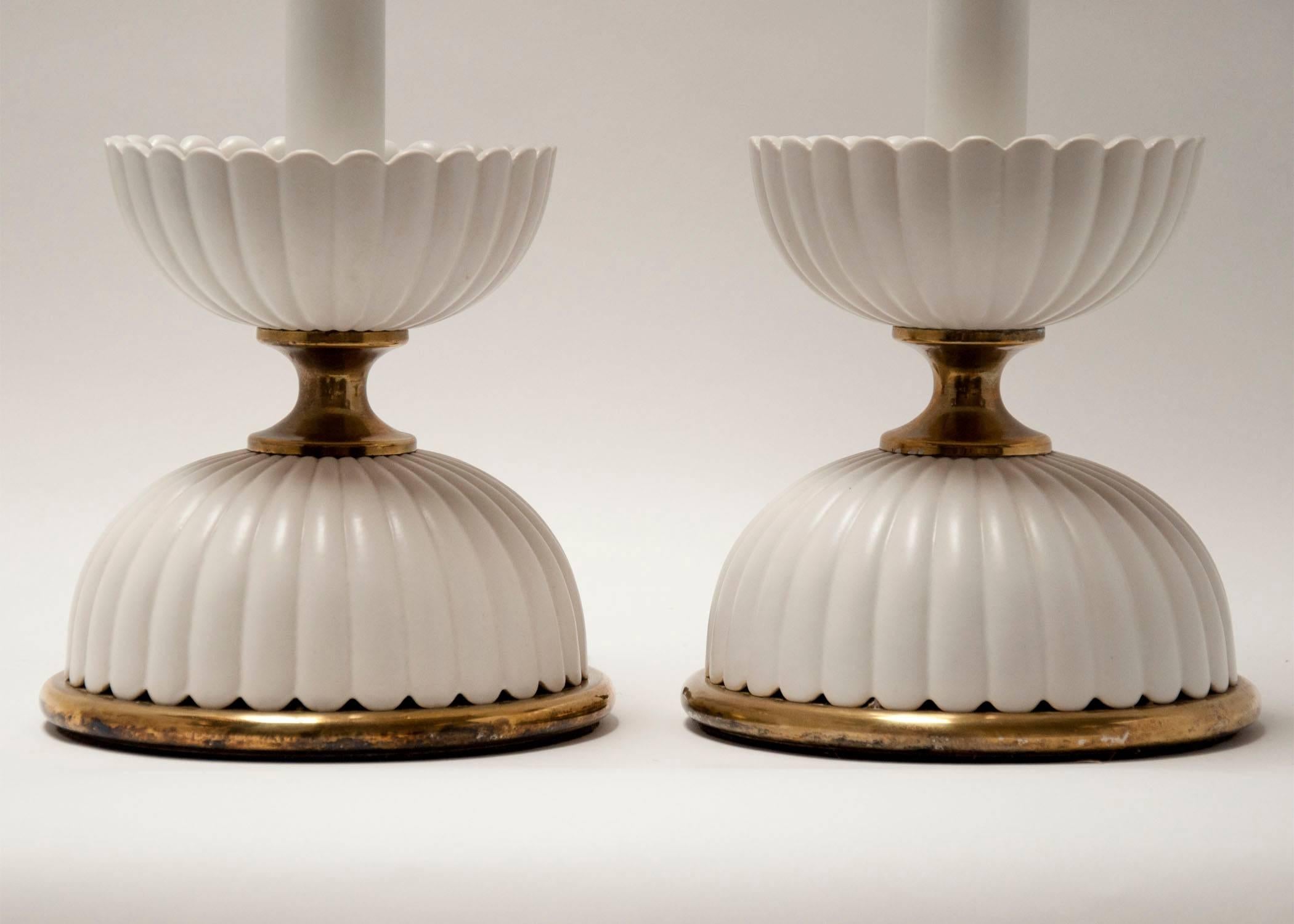 American Pair of Mid-Century Modern Lightolier Lamps