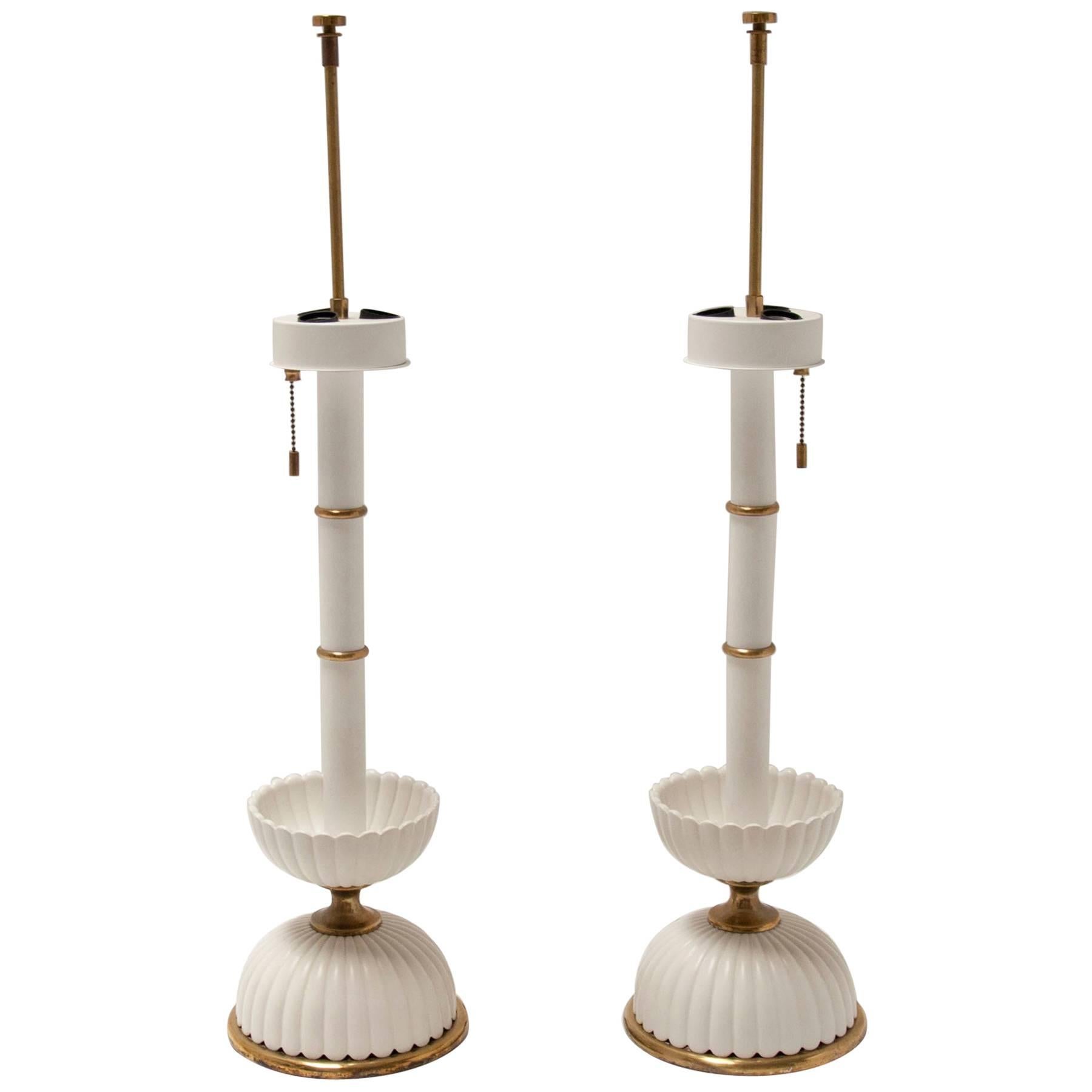 Pair of Mid-Century Modern Lightolier Lamps